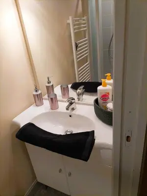 Salle de bains dans l'établissement Le Saint Georges