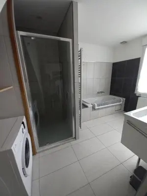 Salle de bains dans l'établissement Maison au bord de l'eau