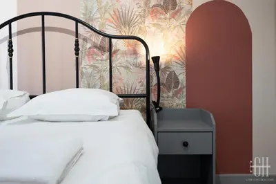 Un ou plusieurs lits dans un hébergement de l'établissement Appartement Confort - Centre Ville - Balcon - Wifi