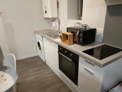 Cuisine ou kitchenette dans l'établissement Plénitude guillot
