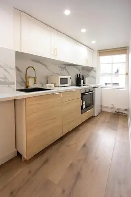 Cuisine ou kitchenette dans l'établissement Le Velours - Centre Ville - Calme - Cosy