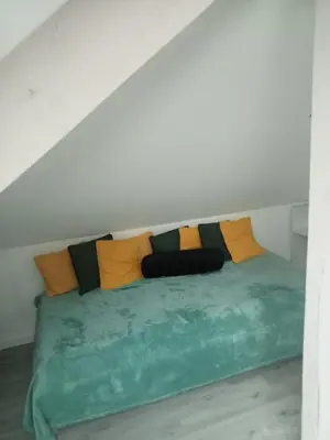 Un ou plusieurs lits dans un hébergement de l'établissement Chambre pour une personne chez l'habitant