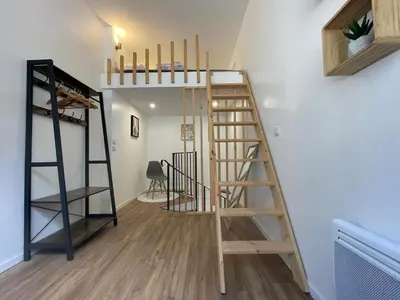 Un ou plusieurs lits superposés dans un hébergement de l'établissement Duplex lumineux centre-ville