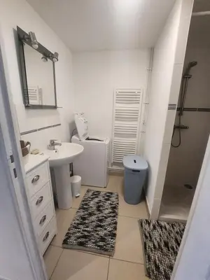 Salle de bains dans l'établissement Gite de campagne