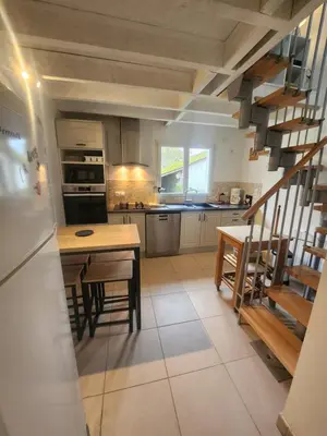 Cuisine ou kitchenette dans l'établissement Gite de campagne