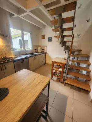 Cuisine ou kitchenette dans l'établissement Gite de campagne
