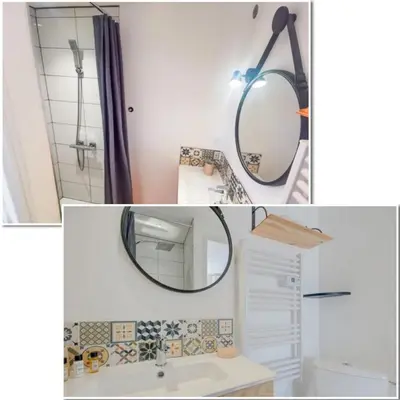 Salle de bains dans l'établissement Studio avec place de parking