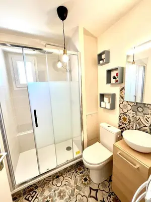 Salle de bains dans l'établissement Cocooning appartement