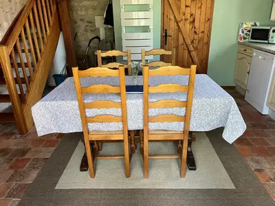 Cuisine ou kitchenette dans l'établissement Gites de La Richardiere