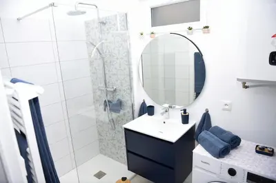 Salle de bains dans l'établissement La Manutention