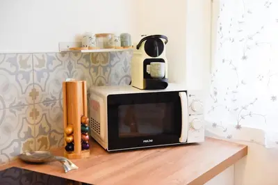 Cuisine ou kitchenette dans l'établissement La Manutention