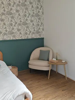 Un ou plusieurs lits dans un hébergement de l'établissement Grande chambre cosy très proche centre ville