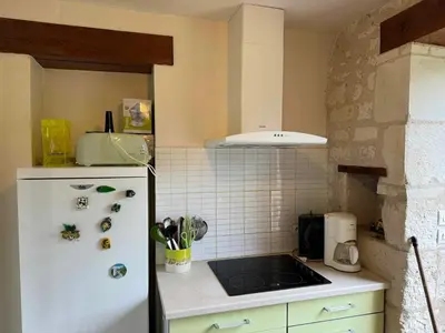 Cuisine ou kitchenette dans l'établissement Charmante demeure à 2 pas de la Vienne !