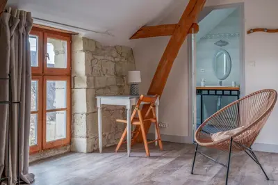 Plan de l'établissement Le Moulin de Touvois 15p Bourgueil piscine