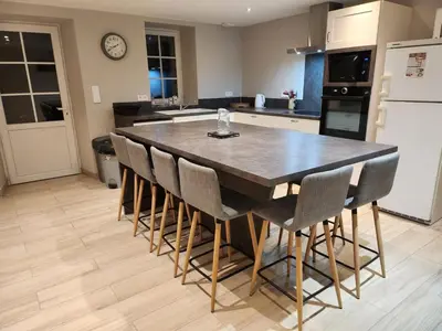 Cuisine ou kitchenette dans l'établissement Maison de campagne