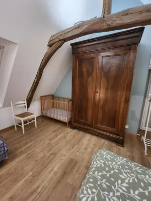 Un ou plusieurs lits dans un hébergement de l'établissement Maison de campagne