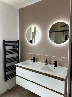 Salle de bains dans l'établissement L'Ecrin Angevin
