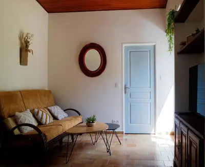 Coin salon dans l'établissement Gîte 4-8 pers - Gennes-Val-de-Loire