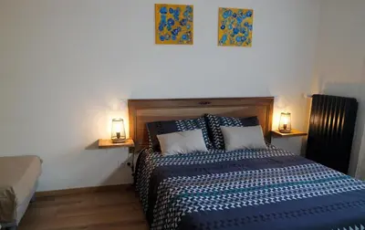 Un ou plusieurs lits dans un hébergement de l'établissement Gîte 4-8 pers - Gennes-Val-de-Loire