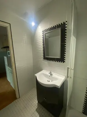 Salle de bains dans l'établissement Joli F2