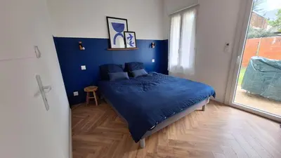Un ou plusieurs lits dans un hébergement de l'établissement La Maison Des Pins