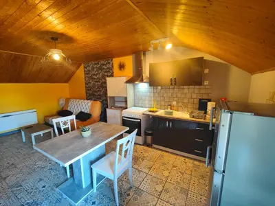 Cuisine ou kitchenette dans l'établissement Carp Diem