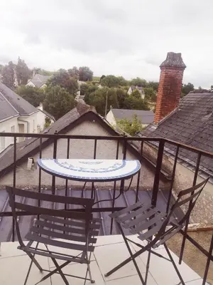Balcon ou terrasse dans l'établissement Appartement semi-troglodytique