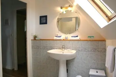 Salle de bains dans l'établissement Domaine de la chapelle - Ch d'hote