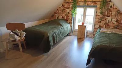 Un ou plusieurs lits dans un hébergement de l'établissement Ma Maison Vigneronne