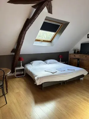 Un ou plusieurs lits dans un hébergement de l'établissement Studio Bd Béranger centre de Tours
