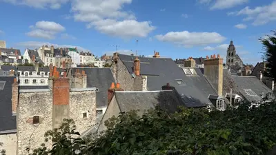 Vue générale sur Blois ou vue de la ville depuis l'appartement