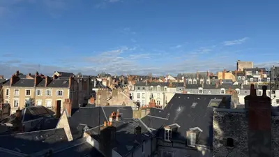 Vue générale sur Blois ou vue de la ville depuis l'appartement