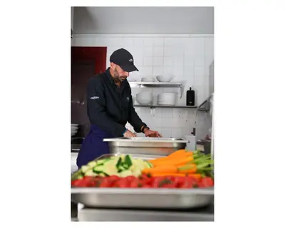 Cuisine ou kitchenette dans l'établissement Les chambres de Marcel