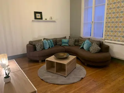 Coin salon dans l'établissement Appartement, en plein centre ville 55 m2