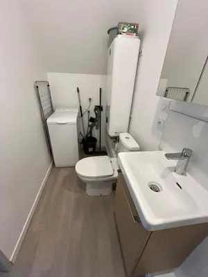 Salle de bains dans l'établissement Petit studio tout confort - proche Angers