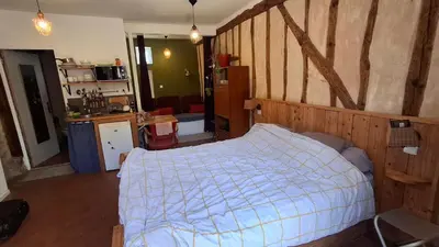 Un ou plusieurs lits dans un hébergement de l'établissement Auberge du pré