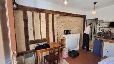 Cuisine ou kitchenette dans l'établissement Auberge du pré