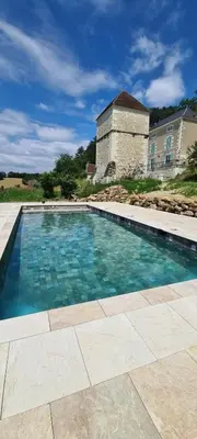 Piscine de l'établissement Magnifique maison de famille, 7 chbres,13 lits, 5' zoo ou située à proximité