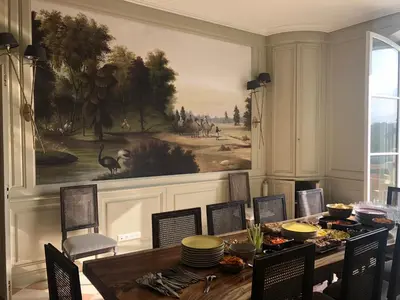 Coin salon dans l'établissement Magnifique maison de famille, 7 chbres,13 lits, 5' zoo