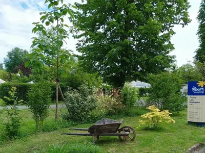 Jardin de l'établissement Mobil-home confortable avec terrasse - API-1-52-1100