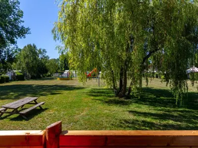 Jardin de l'établissement Mobil home avec terrasse pour 2 personnes - API-1-52-1158