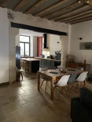 Cuisine ou kitchenette dans l'établissement Charming 3 star gîte En 1737