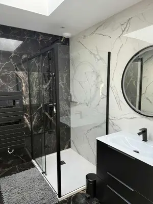 Salle de bains dans l'établissement Cozy M&O House