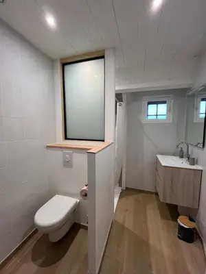 Salle de bains dans l'établissement Les Silex à 10 min de Beauval