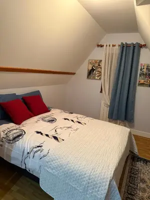 Un ou plusieurs lits dans un hébergement de l'établissement Grande Maison élégante à Vendome