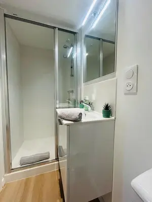 Salle de bains dans l'établissement Casa Nature