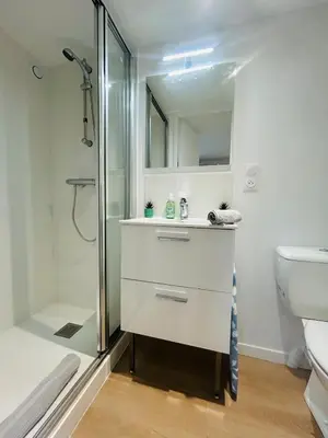 Salle de bains dans l'établissement Casa Nature