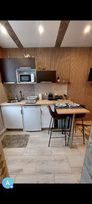 Cuisine ou kitchenette dans l'établissement Studio tt équipé