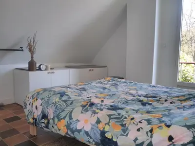 Un ou plusieurs lits dans un hébergement de l'établissement La brocante