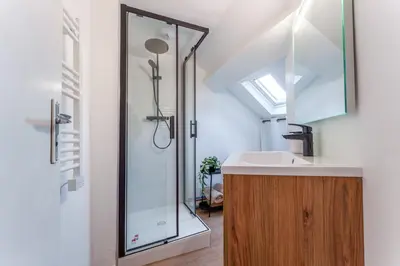 Salle de bains dans l'établissement Douceur de Loire Studio Cosy